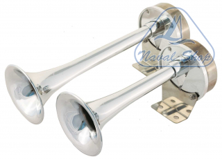 Trombe doppie aa cr tromba dual chrome l270 12v< 1901412
