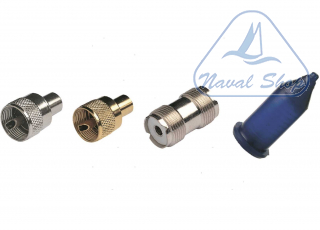 Connettori e difese cavi vhf connettore doppio vhf glomex ra133 5637025