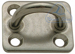 Ponticello su piastra pad eye 4 piastrina 4 fori inox< 0234035
