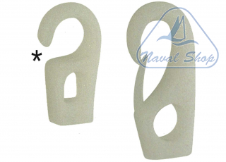 Gancetti classici bianchi per elastici gancetto white d10 0332810
