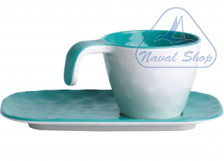  Tazzina da caffè con piattino summer aqua mb summer set 6pz tazza caffe aqua< 5801640