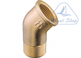 Gomito 45° m-f in ottone gomito 45 m-f 1" 1432205