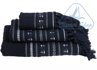 Set 3 asciugamani anchors set 3 asciugamani mb anchors bianco 5801158