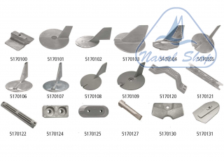 Anodi martyr per motori fuoribordo yamaha anodo placca yamaha al 5170130