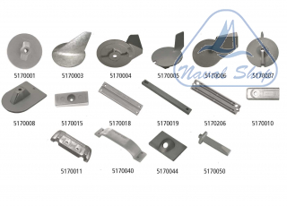  Anodi martyr per motori fuoribordo mercury anodo al piastra mercury 5170011